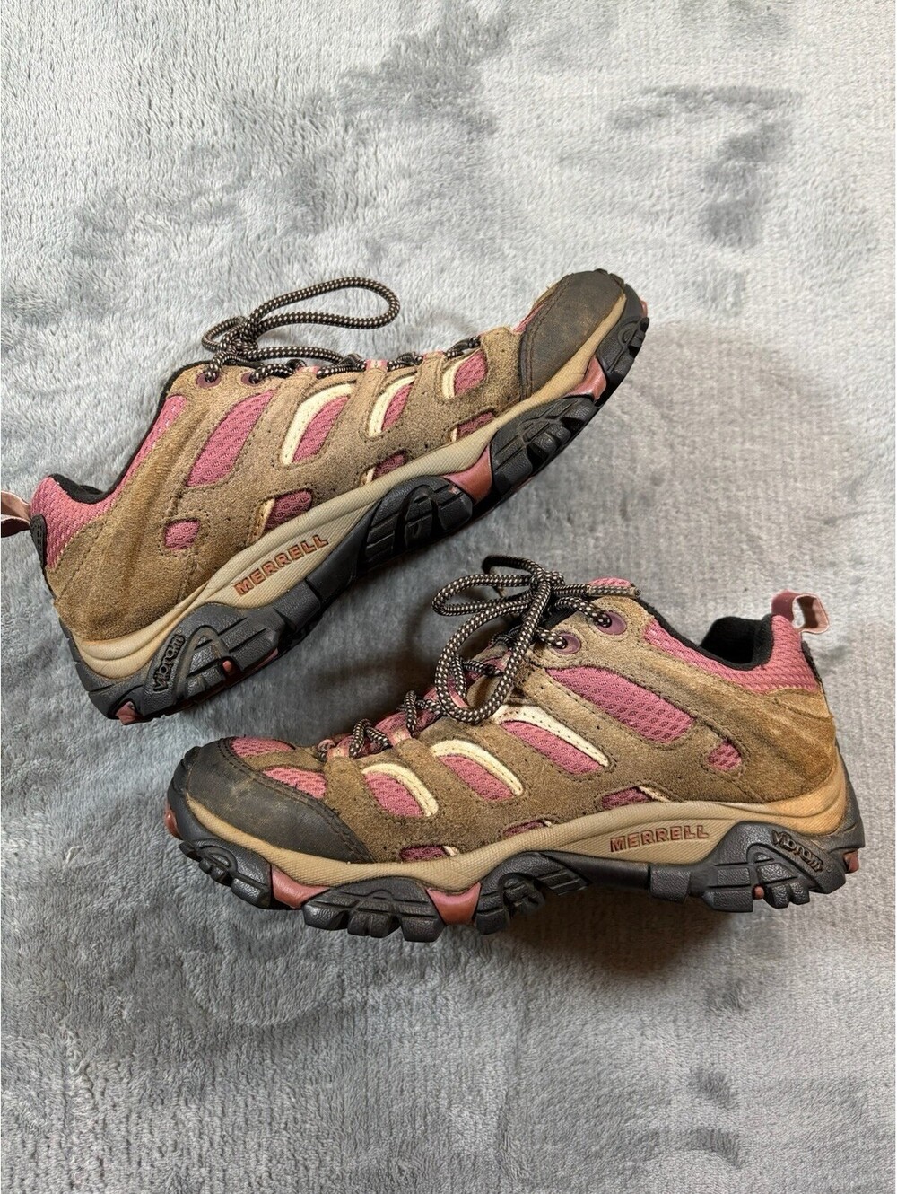 Merrell Moab 2 Mid Waterproof Hiking Boots Women's Size 7.5 Boulder Blush